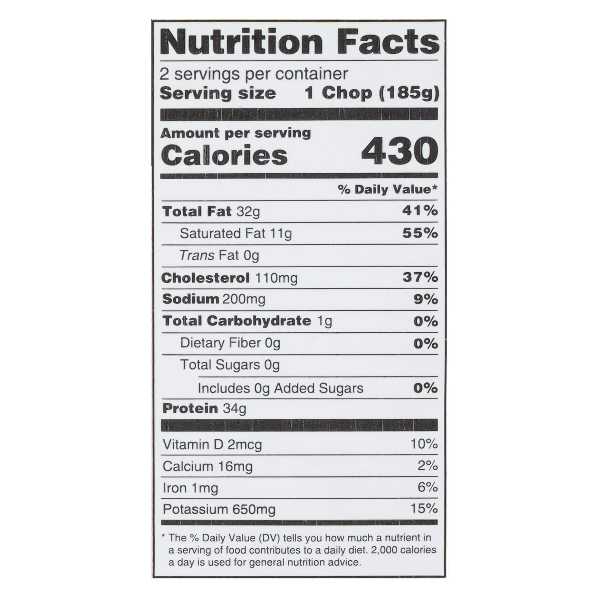 Nutritional Facts