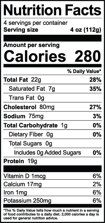 Nutritional Facts
