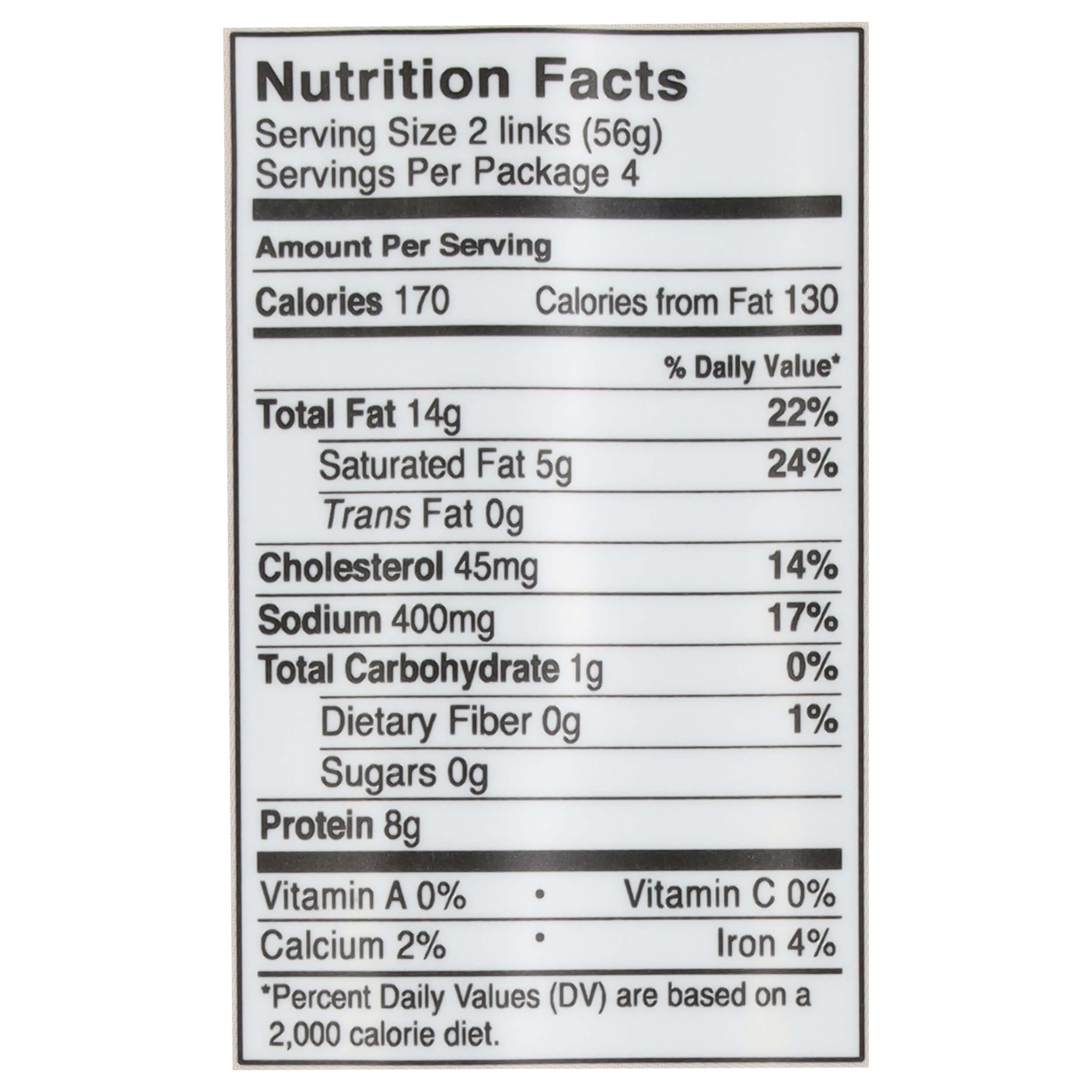 Nutritional Facts