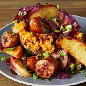 Easy Apple Gouda Sausage And Sweet Potato Dinner: Sausage Recipes