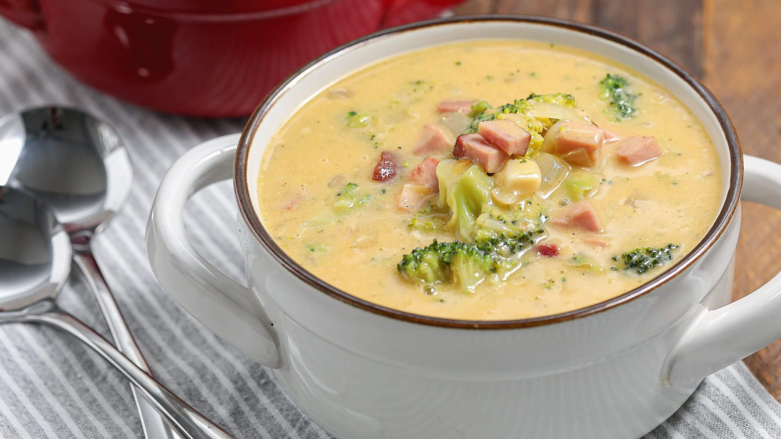 Broccoli Cheese Ham Soup Niman Ranch