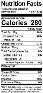 Nutritional Facts