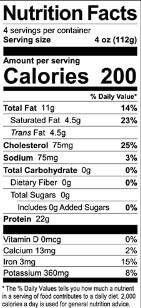 Nutritional Facts