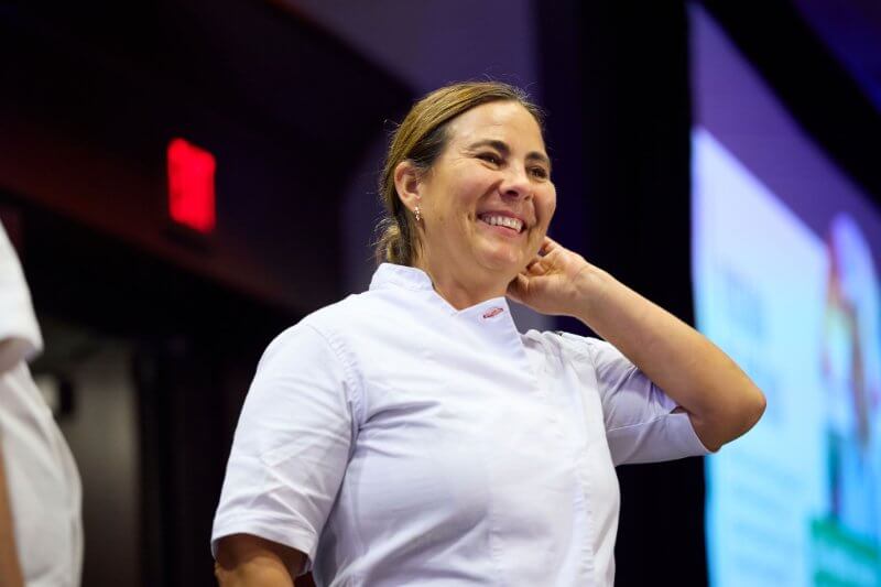 Smiling female chef (Chef Marissa Tapia Gencarelli)